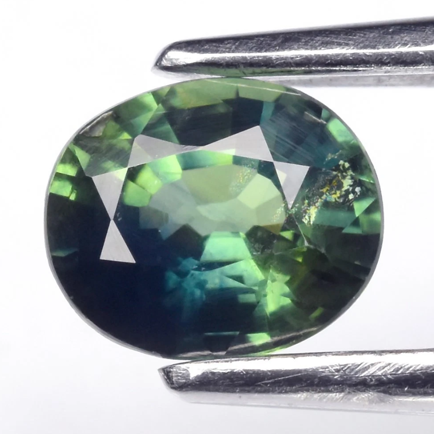 0.51ct Teal Blue Green Oval Sapphire