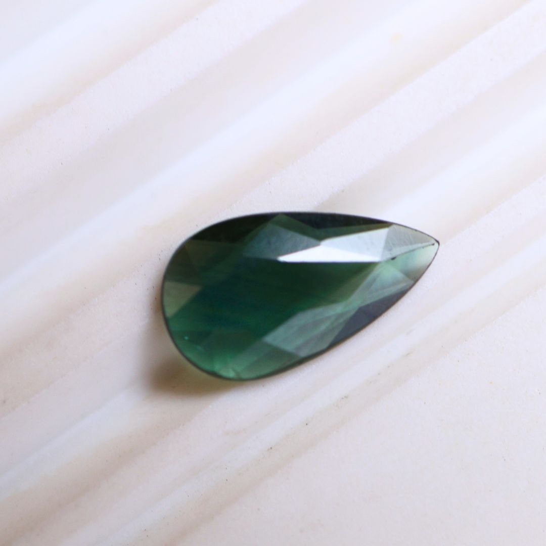 1.04ct Teal Blue Pear Sapphire