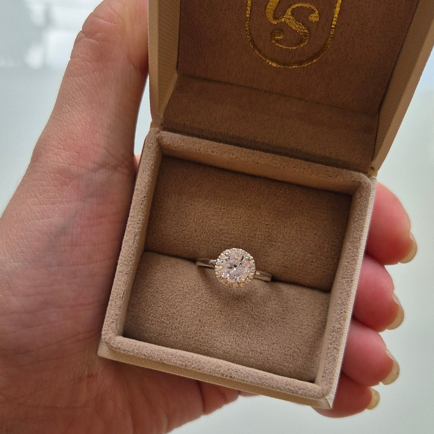 Havana Halo Engagement Ring