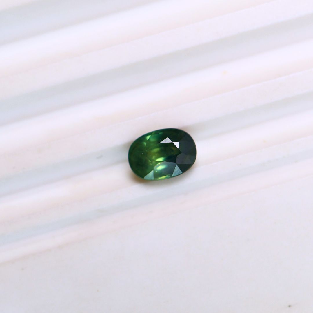 0.75ct Teal Blue Green Oval Sapphire