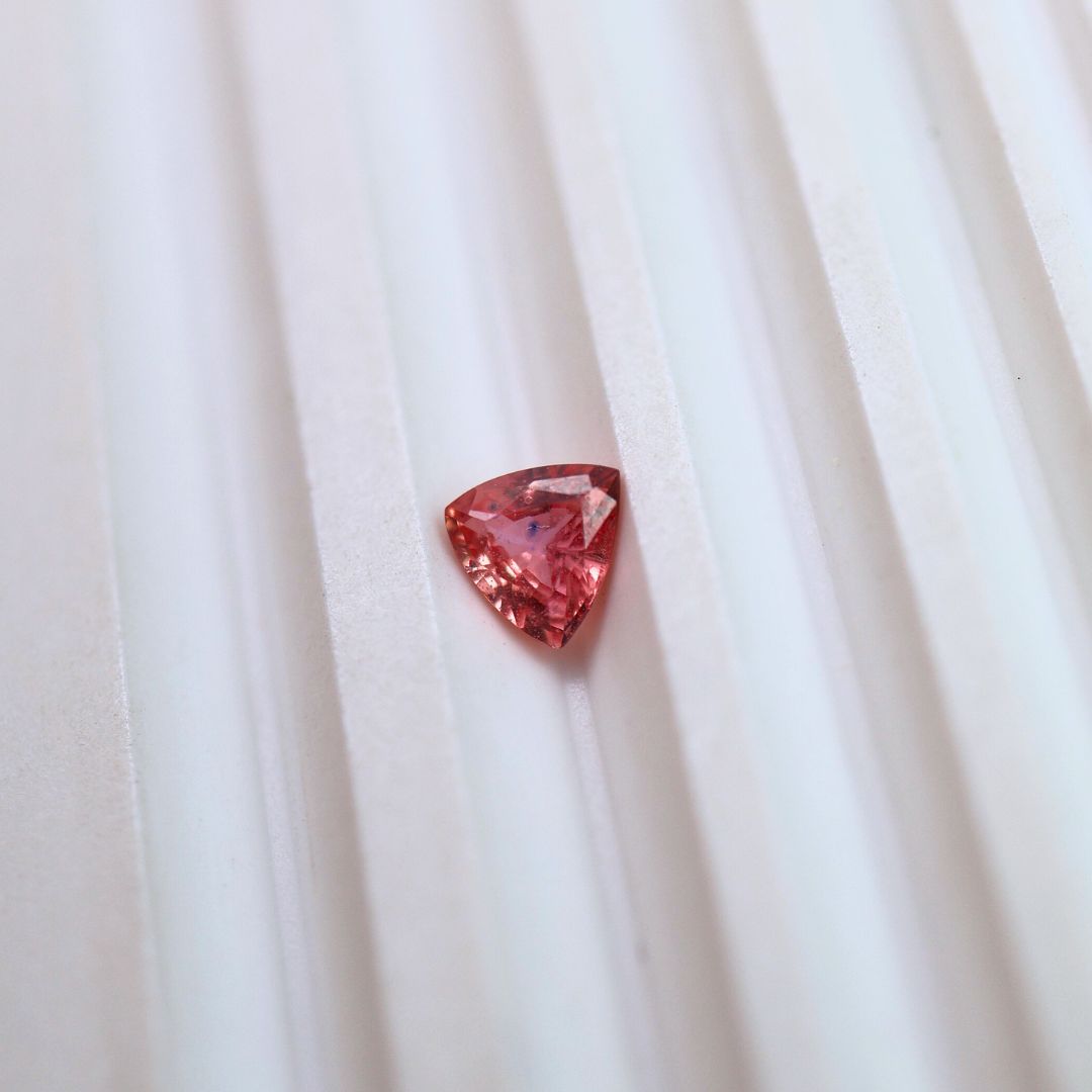 0.43ct Padparadscha Trillion cut Sapphire