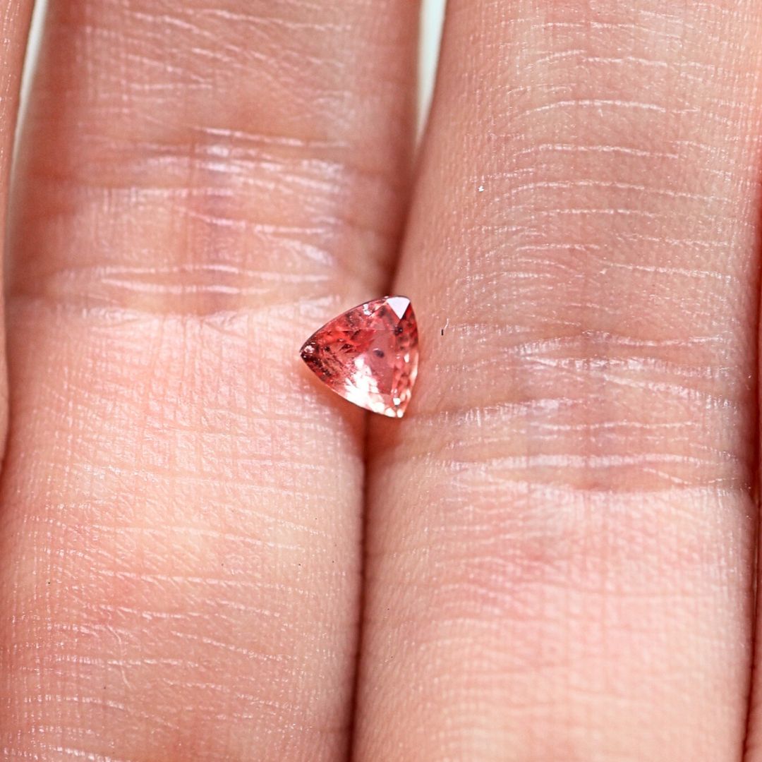 0.43ct Padparadscha Trillion cut Sapphire
