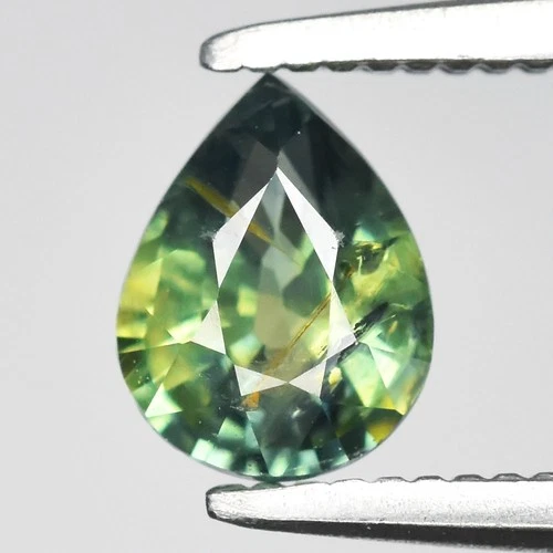 0.45ct Teal Blue Green Pear cut Sapphire
