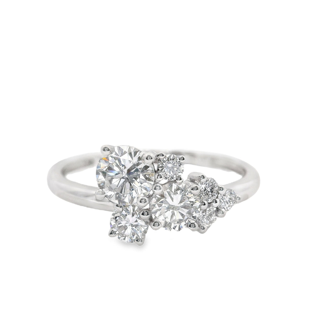 PRE-ORDER 0.86CT TCW Round Cluster Lab Diamond Ring 14K Gold (SZ 6.5)