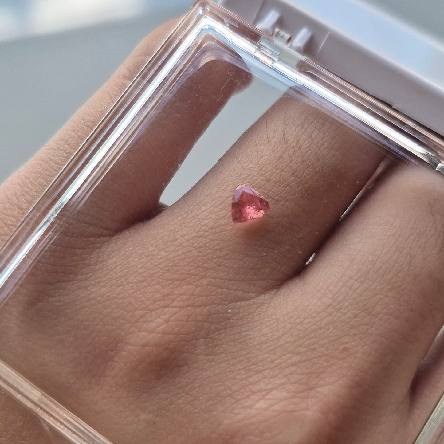 0.43ct Padparadscha Trillion cut Sapphire
