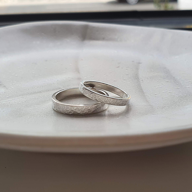 Customizable All Metal Wedding Band
