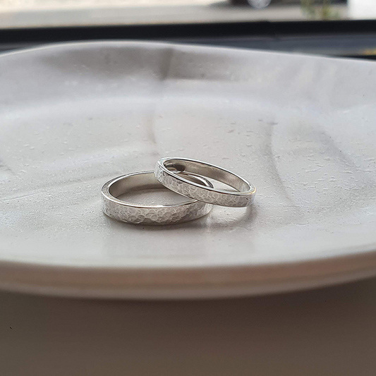 Customizable All Metal Wedding Band