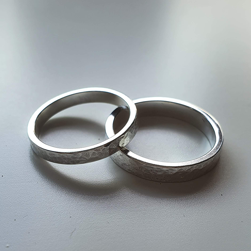 Customizable All Metal Wedding Band