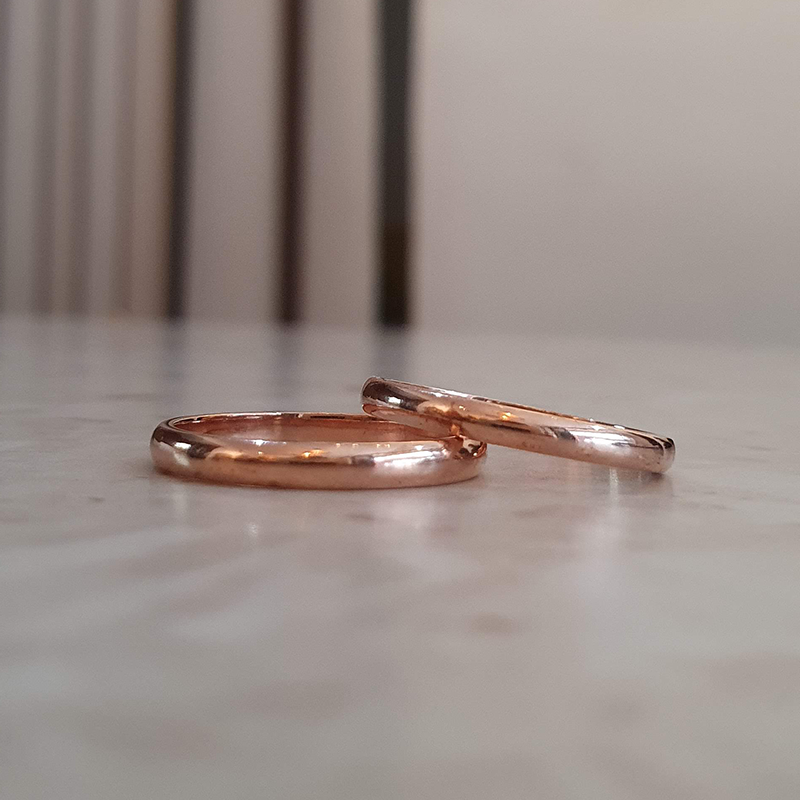 Customizable All Metal Wedding Band