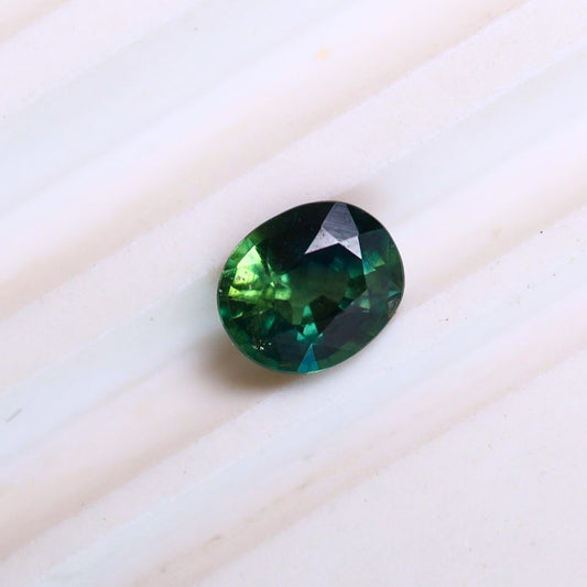 0.51ct Teal Blue Green Oval Sapphire