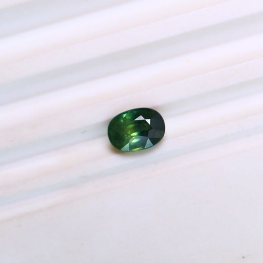 0.75ct Teal Blue Green Oval Sapphire