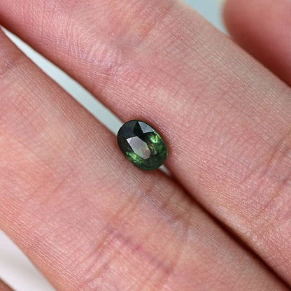 0.75ct Teal Blue Green Oval Sapphire