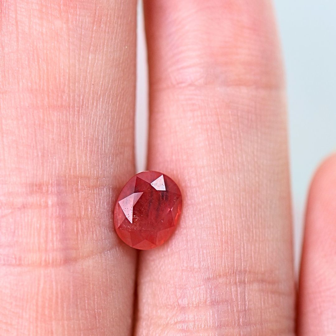 1.71ct Oval cut Deep Pink Sapphire