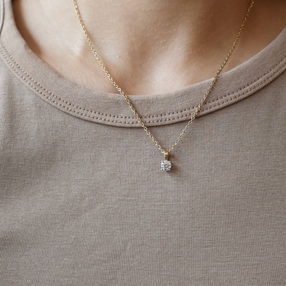 SAMPLE SALE: 0.50 CT Lab Diamond Pendant in 14K Yellow Gold