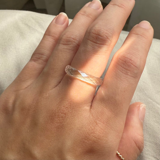 PRE-ORDER White Sapphire Full Gemstone Ring