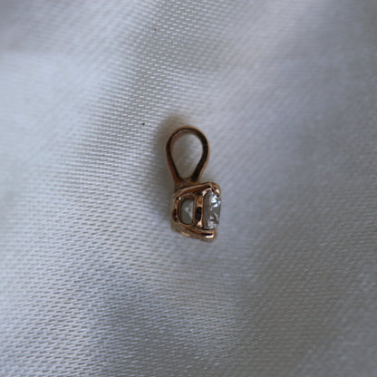 SAMPLE SALE: 0.50 CT Lab Diamond Pendant in 14K Yellow Gold