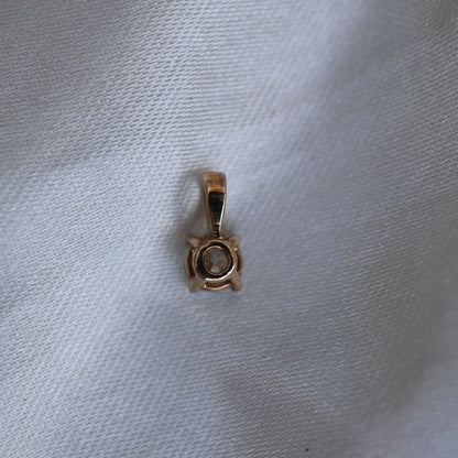 SAMPLE SALE: 0.30 CT Lab Diamond Pendant in 14K Yellow Gold