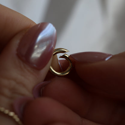 SAMPLE SALE: Round Pendant Connector or Ring Keeper in Gold Vermeil
