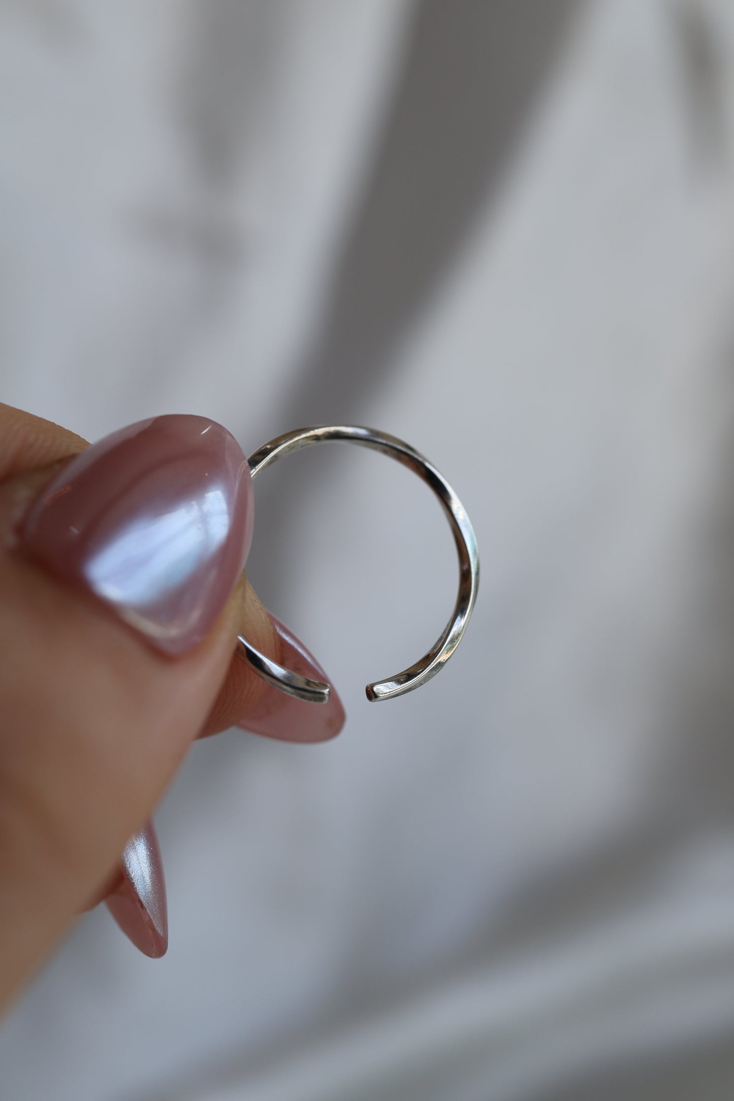 SAMPLE SALE: Adjustable Twist Ring in Silver