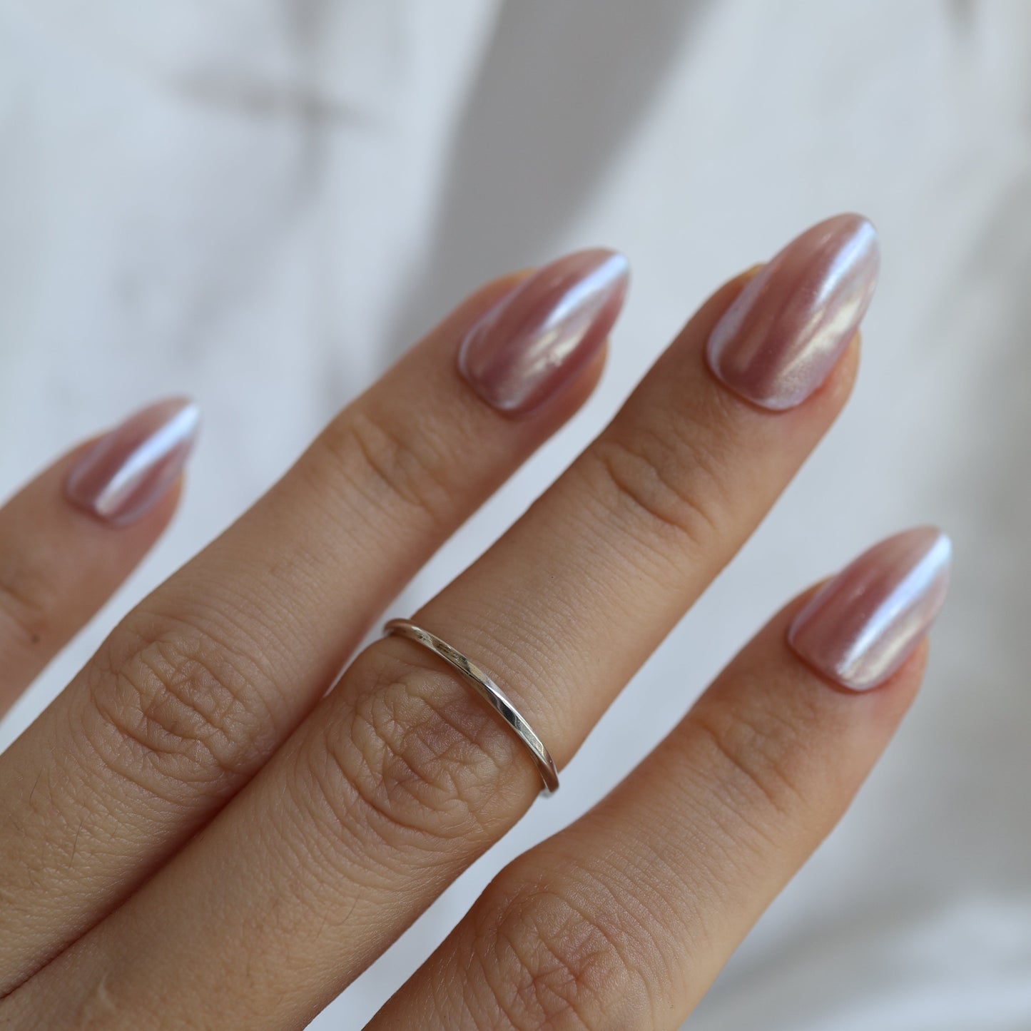 SAMPLE SALE: Adjustable Twist Ring in Silver