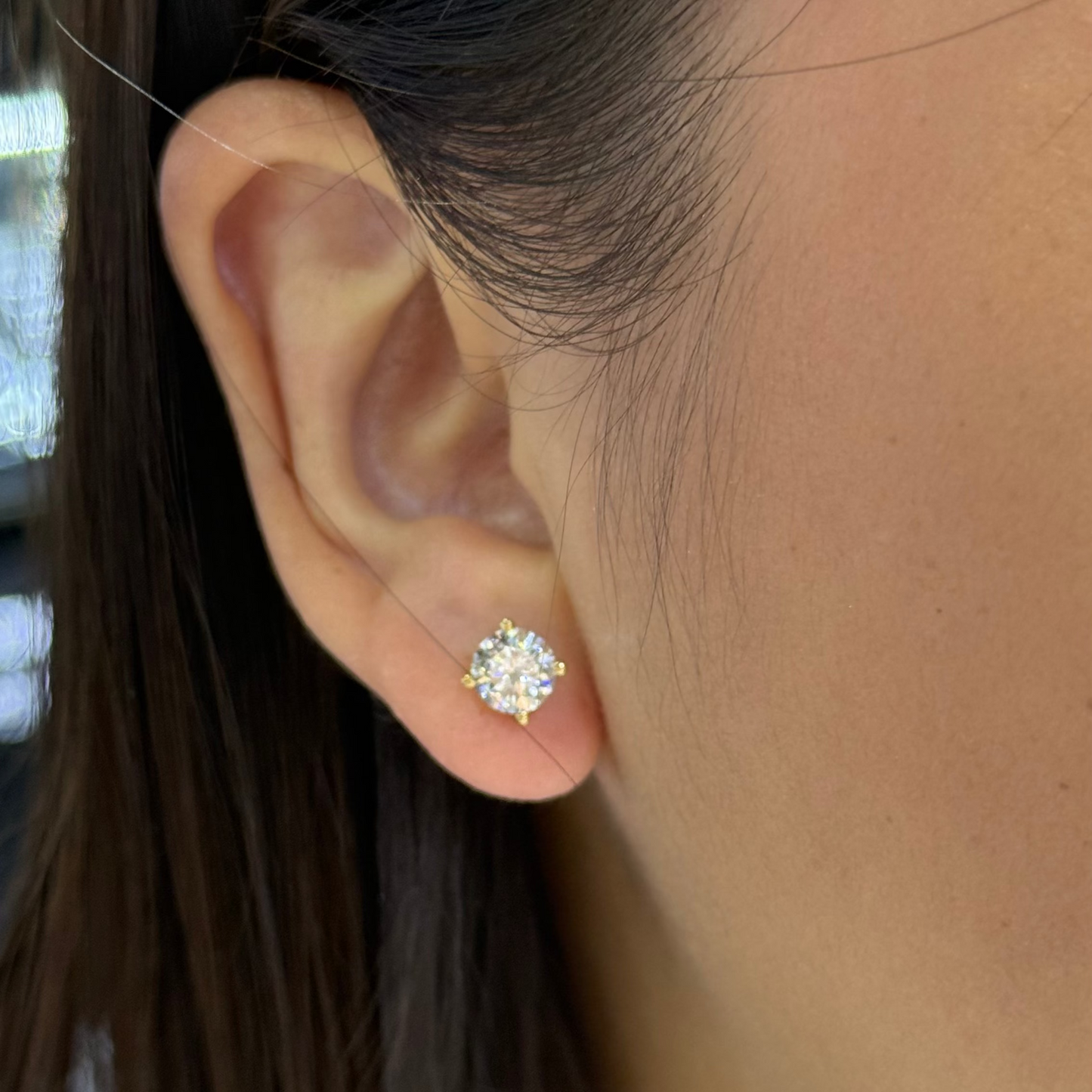 PRE-ORDER 2.0 TCW Lab Diamond Stud Earrings in 10K Gold