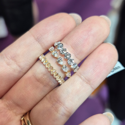 PRE-ORDER Lab Diamond Band Rings in 14K