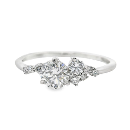 PRE-ORDER 0.62 TCW Round Cluster Lab Diamond Ring 14K Gold (SZ 6.5)