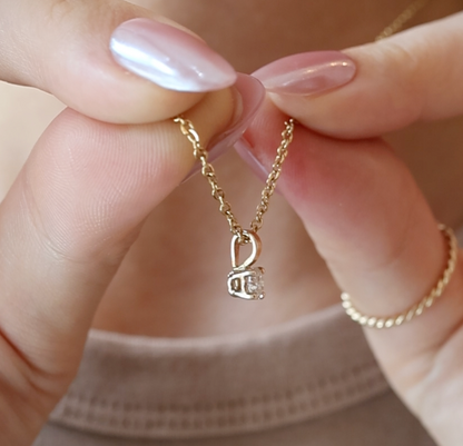 SAMPLE SALE: 0.30 CT Lab Diamond Pendant in 14K Yellow Gold