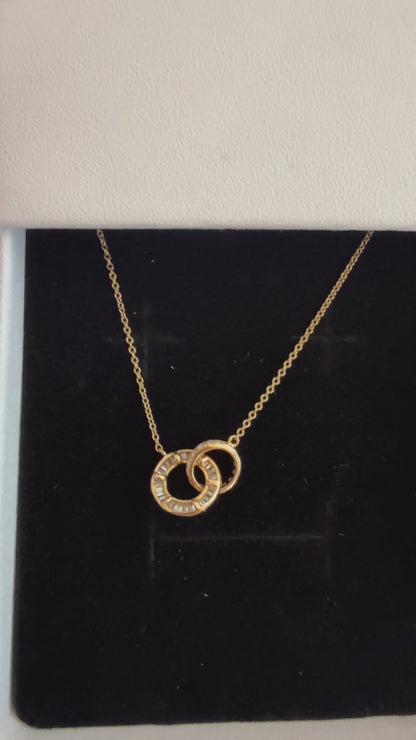 PRE-ORDER 0.3 TCW Linked Trapezoid & Round Natural Diamond 18K Necklace