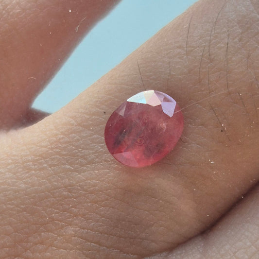 1.71ct Oval cut Deep Pink Sapphire