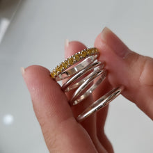 Load image into Gallery viewer, ONHAND: Half Eternity Citrine Ring in Silver
