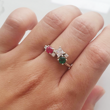 Load image into Gallery viewer, Customizable Birthstone Cluster Ring
