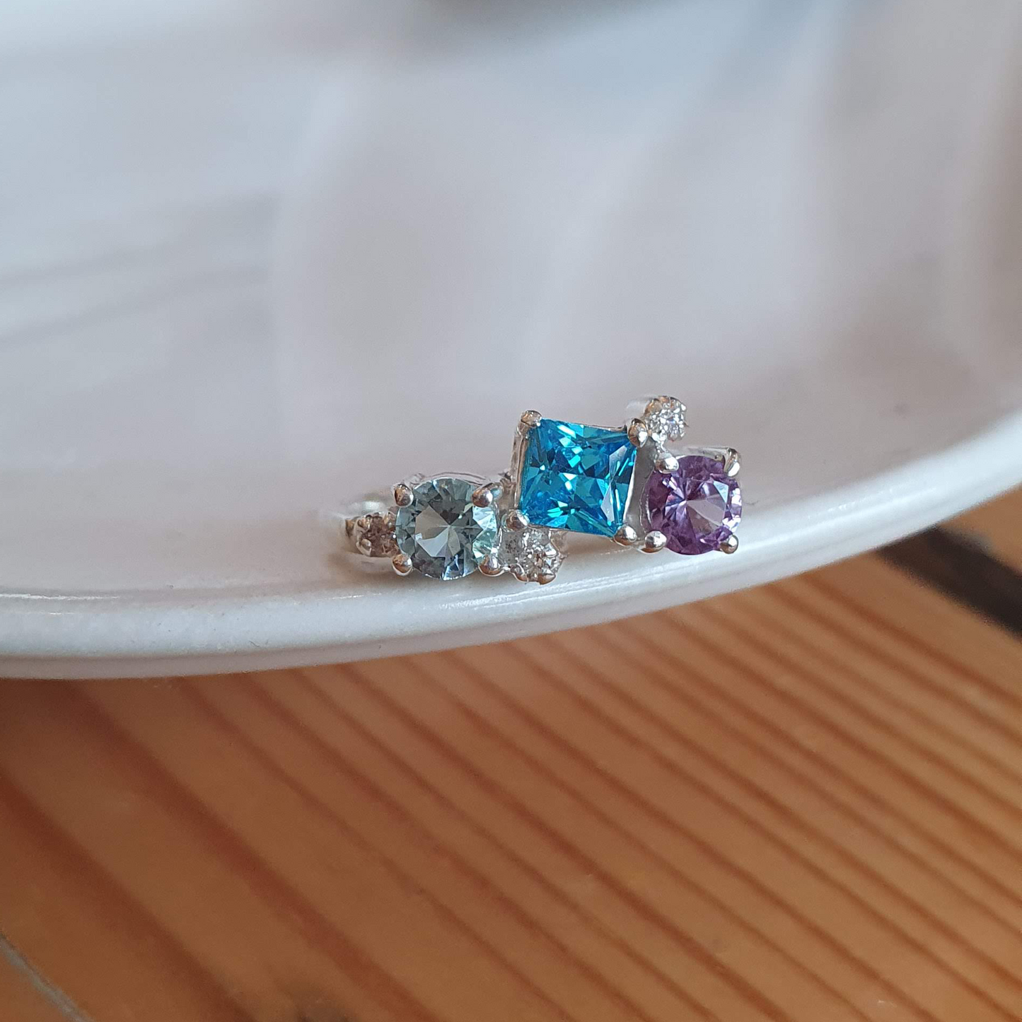 Customizable Birthstone Cluster Ring